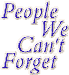 People We Cannot Forget